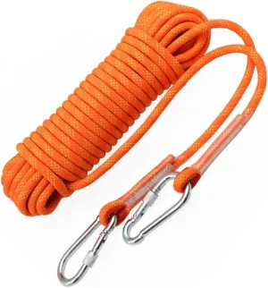 10~200m High Strength Utility Cord Camping Rope,14mm Rappelling Rope for Outdoor,for Rappelling,Caving, Indoor Outdoor Camping (Color : Orange, Size : 14mm x 160m)