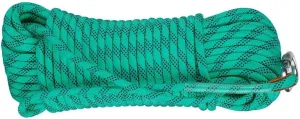 10mm Static Rope Camping Safety Rope 1100kg High Strength Safety Rope for Working at Height Climbing Equipment for Rappelling,Caving, Indoor Outdoor Camping (Color : Green, Size : 10mm x 25m)