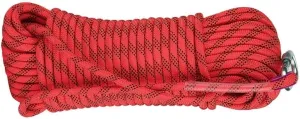 10mm Static Rope Camping Safety Rope 1100kg High Strength Safety Rope for Working at Height Climbing Equipment for Rappelling,Caving, Indoor Outdoor Camping (Color : Red, Size : 10mm x 80m)