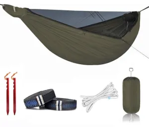 11ft Camping Hammock with Mosquito Net & Structure Ridgeline