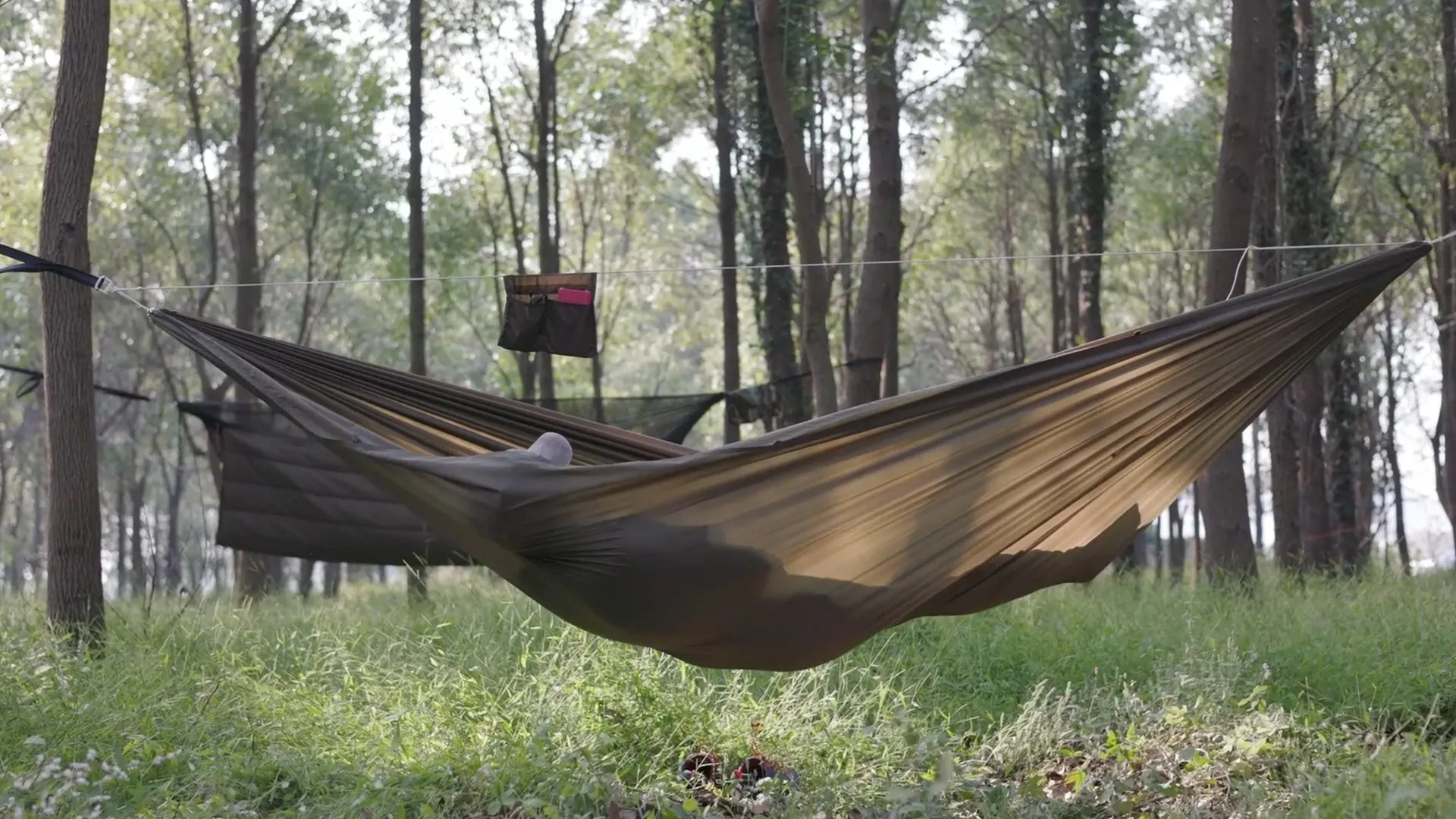 11ft Camping Hammock with Mosquito Net & Structure Ridgeline
