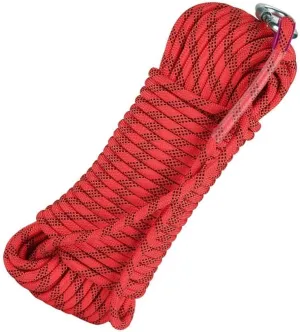 14mm Outdoor Indoor Workout Rope, 10~200m Static Rock Escape Rope for Ice Climbing Equipment, Fire Safety Rescue Rope (Color : Red, Size : 14mm x 110m)