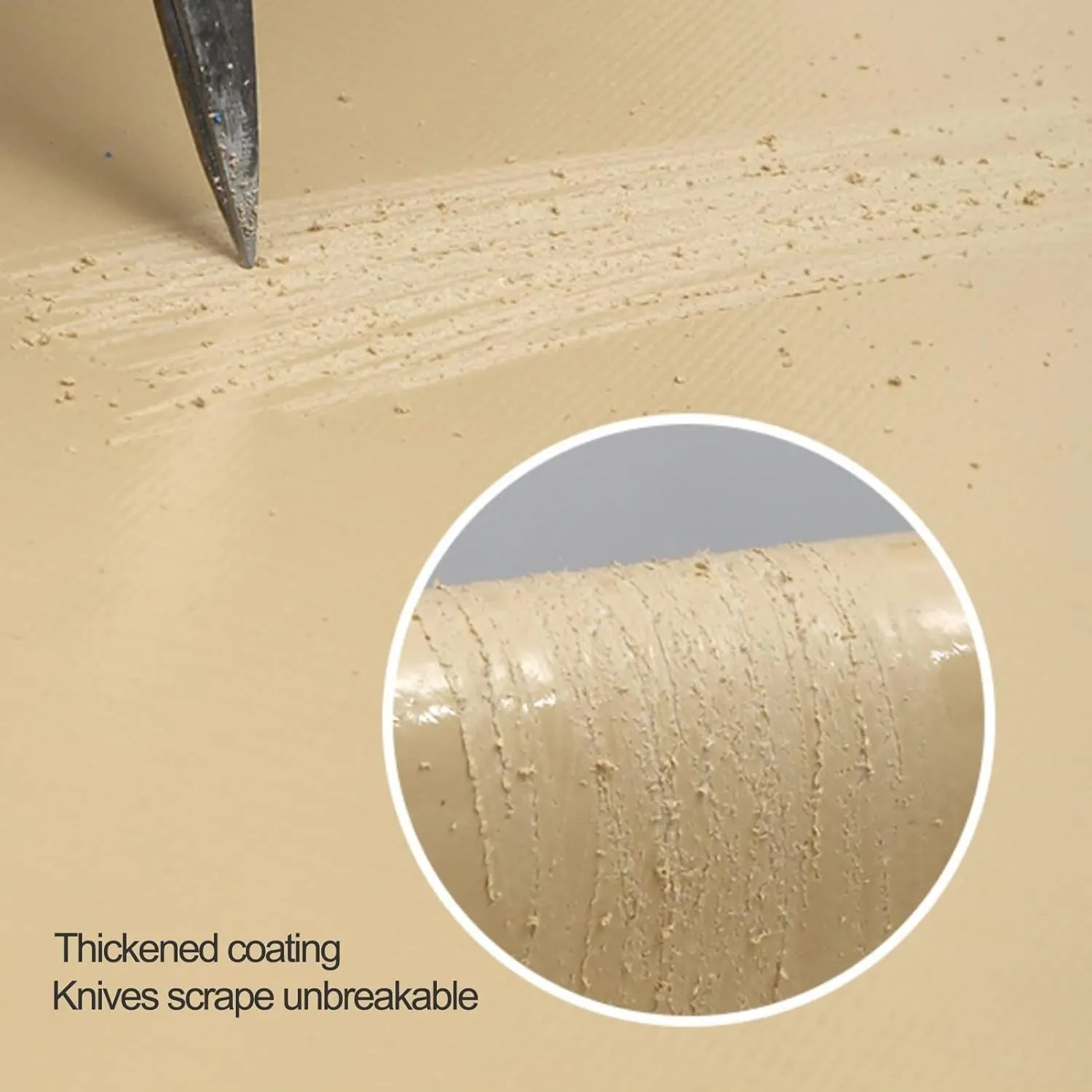 1.5mx6m/2mx2m/2mx3m/2mx4m/3mx6m Beige Heavy Duty Tarpaulin Cover 500g/㎡ PVC Waterproof Tarpaulins Sheet for Rain Shelter, Camping, Outdoor and Pool Tarp Cover, with Metal Grommets(1.5x3m)