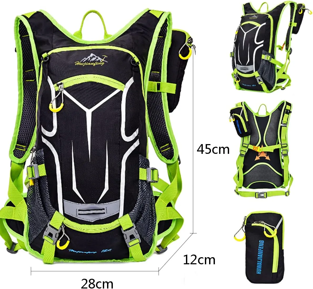 18L Cycling Rucksack Lightweight Bike Backpack Running Daypack for Fitness Hiking Climbing Camping Skiing Biking Trekking