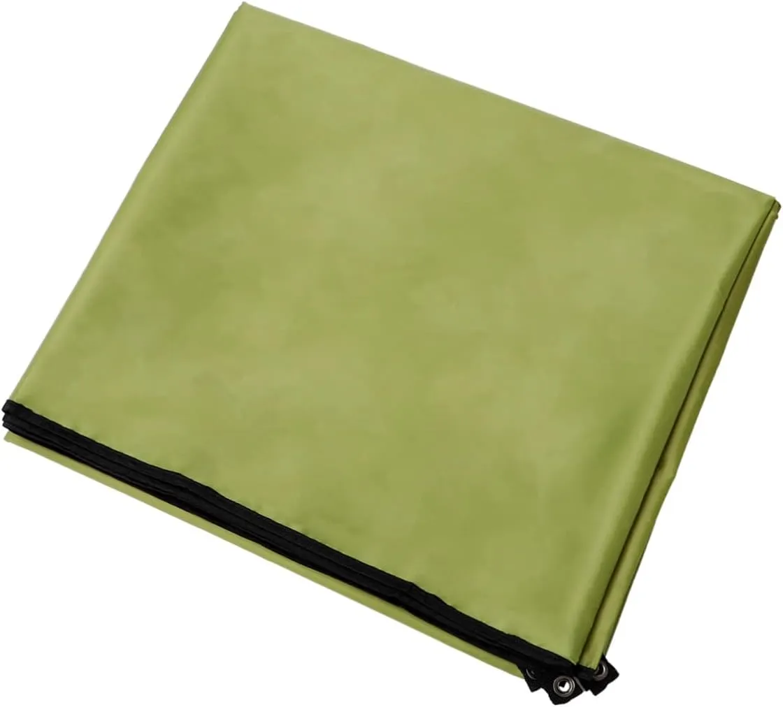1Pc Portable Outdoor Blanket Ground Mat Oxford Cloth Camping Mat for Beach Picnic Hiking and Outdoor Activities Army Green