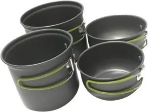 1Set Outdoor Cooking Utensils Portable Camping Cookware Kit for People Lightweight and Durable Cooking Gear for Bbq Picnic Travel and Outdoor Adventures