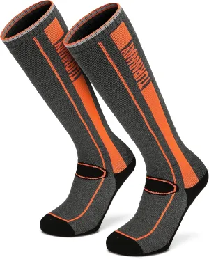 2-Pairs Ski Socks Over The Calf (OTC) for Skiing, Snowboarding, Winter Outdoor Activities for Men & Women