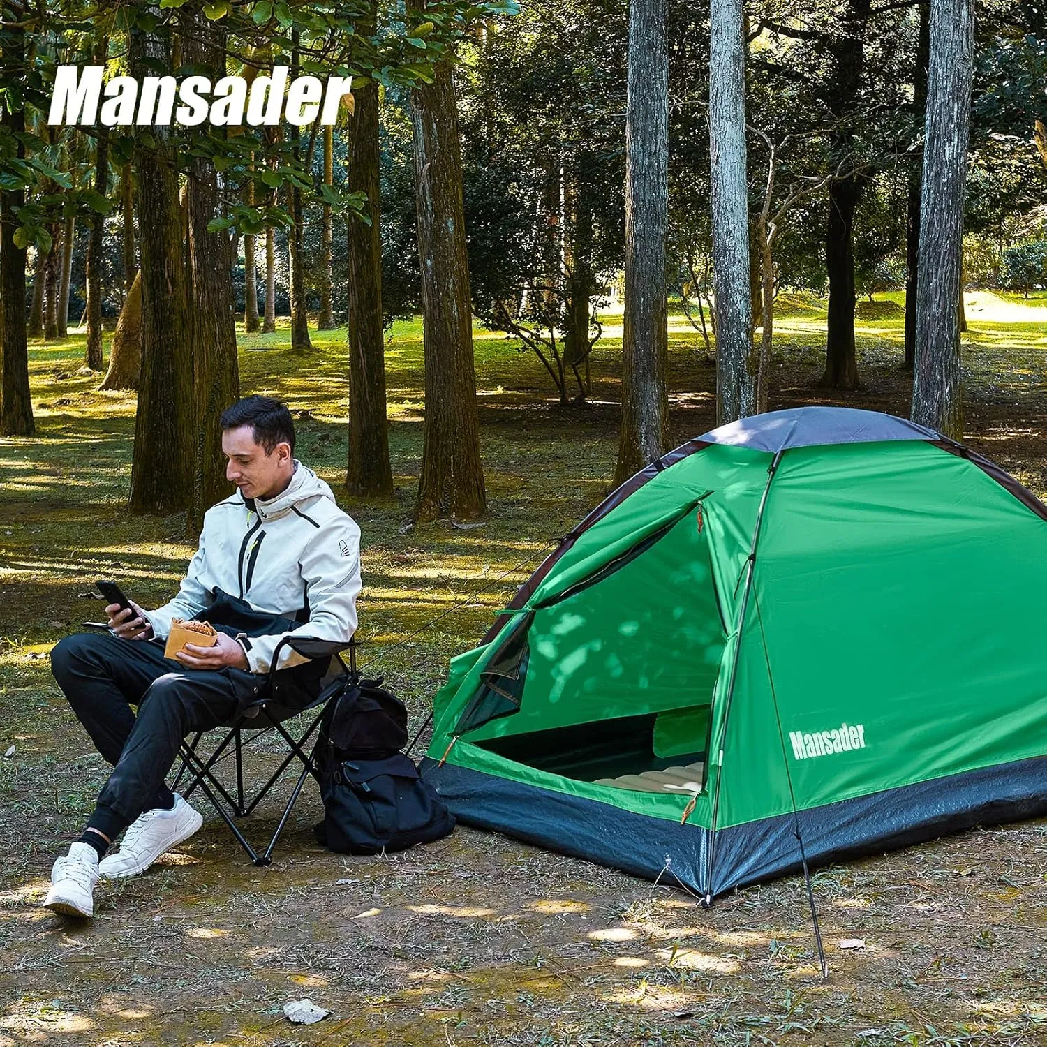 2 Person Camping Dome Tent,Waterproof Lightweight Portable Tents for Outdoor Camping Hiking Travel