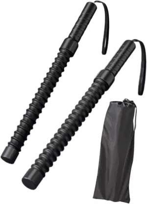 2 Pieces Battle Ropes Muscle Building Exercise Cords Equipment Spring Sticks Strength Conditioning Workout Ropes for Home Gym