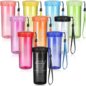 20 Pcs Cna Week Gifts Bulk 2025 Thank You Water Bottles Bulk with Lid Camp Gifts for Volunteer Staff Employee Nurse Students Teacher Graduation Coworker Women Men