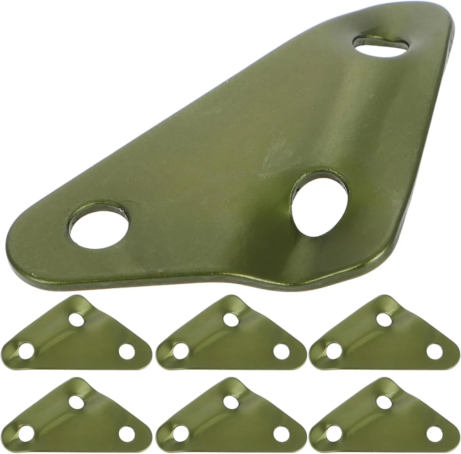 20Pcs Aluminum Alloy Triangle Rope Tensioner for Tent Guyline Lightweight Wind Rope Buckle for Camping Hiking Outdoor Activities Secure Tarps and Ground Stakes