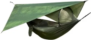260x140cm Outdoor Double Camping Hammock with Mosquito Net and Rain Fly Tarp Lightweight Parachute Hammocks for Travel Hiking for Terrace, Outdoor(Color 3)