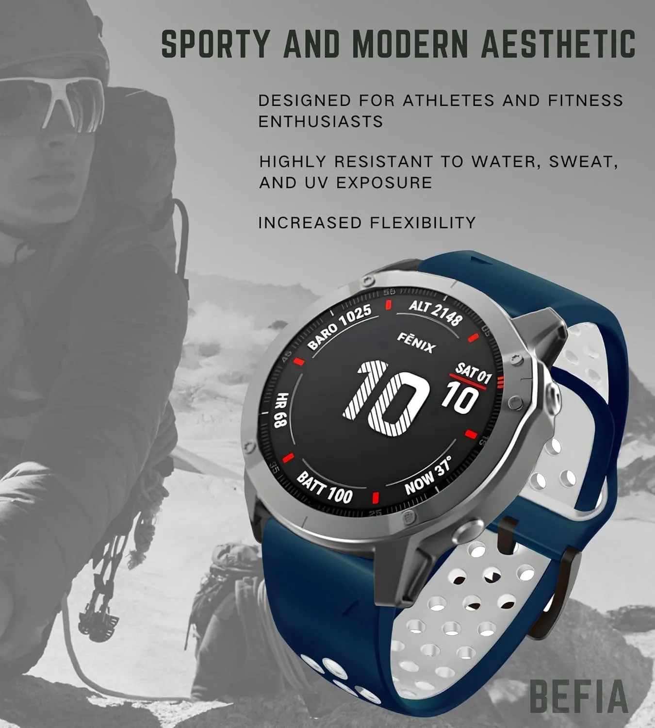 26mm Watch Band for Garmin Fenix 8 51mm 5x 6x pro 7x pro sapphire solar, quickfit 26 watch bands for Garmin enduro tactix delta
