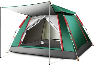 3-4 Person Camping Tent 60 Seconds Set Up Tent Waterproof Pop Up Outdoor Sports Tent Camping Sun Shelters, Instant Cabin Tent, Advanced Venting, Provide Top