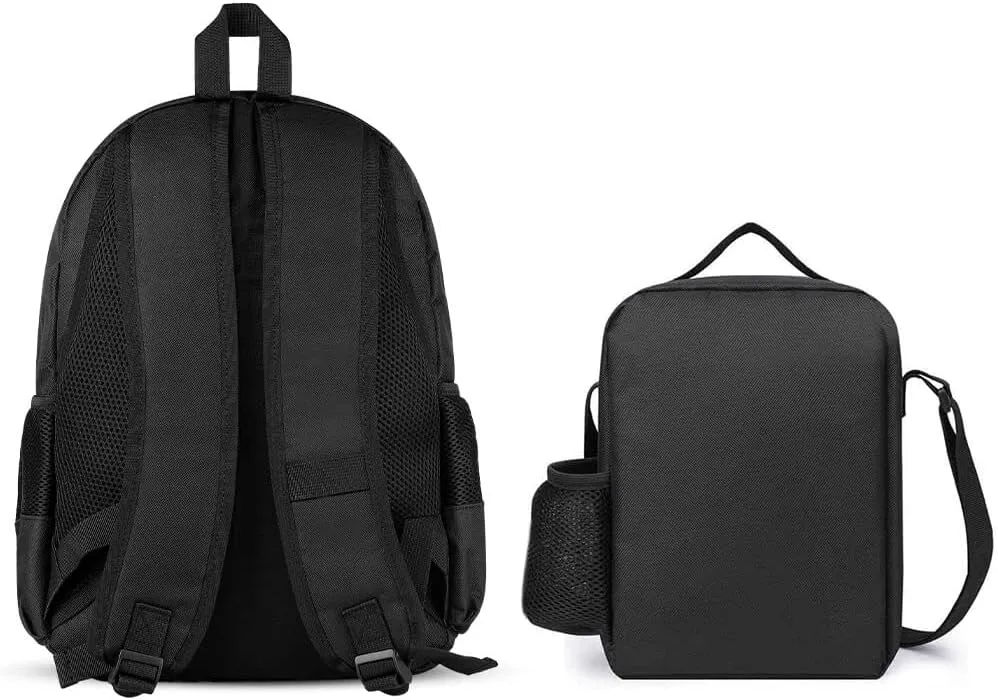 3 Piece College Daypack, Large Capacity Daypack for Gym Travel Running, Space Sunflowers Art Travel Hiking Backpack for Adults