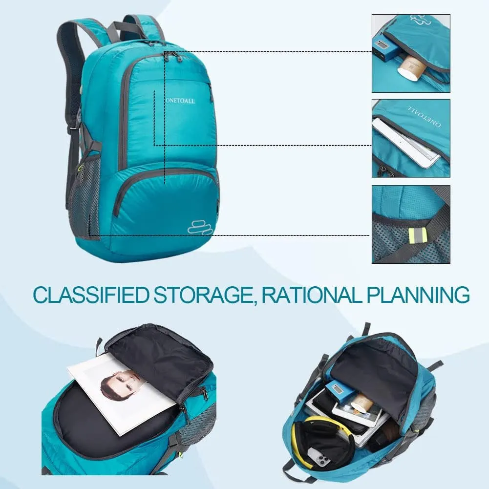 30L Packable Backpack, Lightweight Hiking Backpacks, Foldable Water Resistant Travel Hiking Camping Daypack Backpack