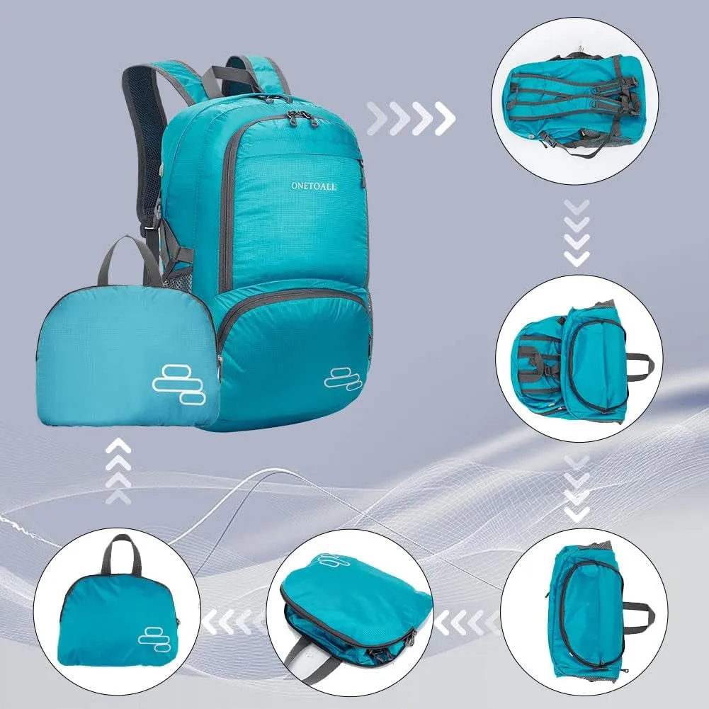 30L Packable Backpack, Lightweight Hiking Backpacks, Foldable Water Resistant Travel Hiking Camping Daypack Backpack