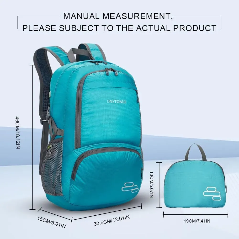 30L Packable Backpack, Lightweight Hiking Backpacks, Foldable Water Resistant Travel Hiking Camping Daypack Backpack