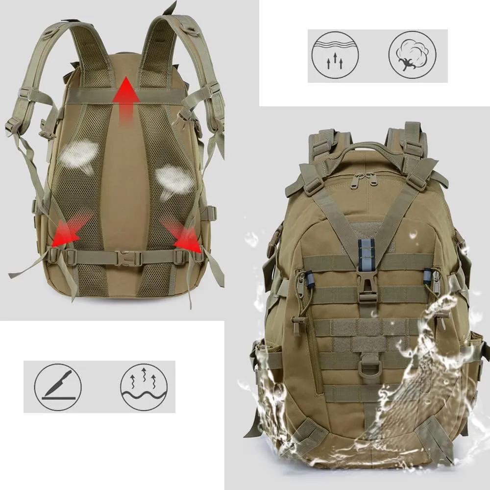 30L Tactical Backpack Molle Military Daypack Outdoor Bug Out Bag