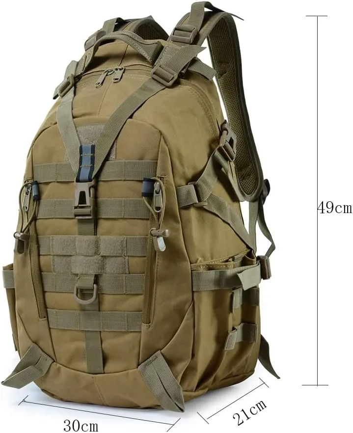 30L Tactical Backpack Molle Military Daypack Outdoor Bug Out Bag