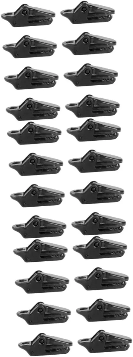 3sets 50-Pack Tent Tarp Clip Clamp Camping Tent Fixing Clip Holder for Tarp Camping Strong Grip Cord Clamp 50pcs*3