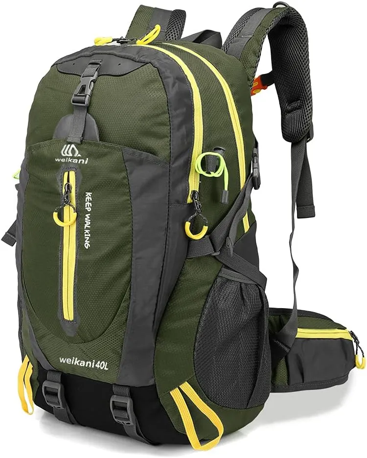 40L Backpack Canvas Daypack Trekking Backpack Camping Hiking Backpacks Outdoor