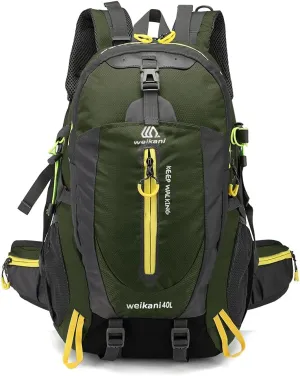 40L Backpack Canvas Daypack Trekking Backpack Camping Hiking Backpacks Outdoor