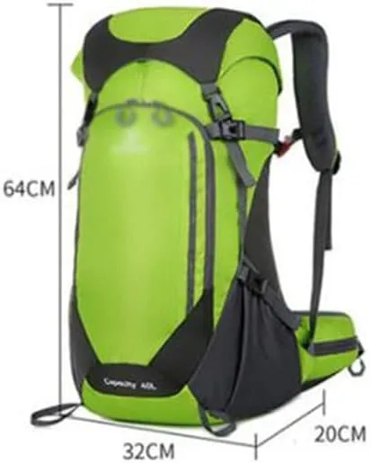 40L Mountaineering Backpack Outdoor Multi Pocket Bag Travel Camping Mountaineering Bag(D)