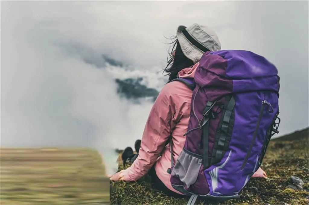 40L Outdoor Bag Hiking Sports Backpack Multi Pocket Travel Backpack Mountaineering Backpack (D,As the picture shows)