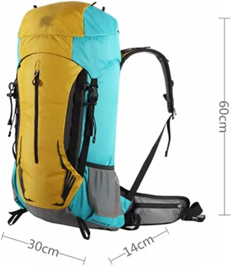 40L Outdoor Bag Hiking Sports Backpack Multi Pocket Travel Backpack Mountaineering Backpack (D,As the picture shows)