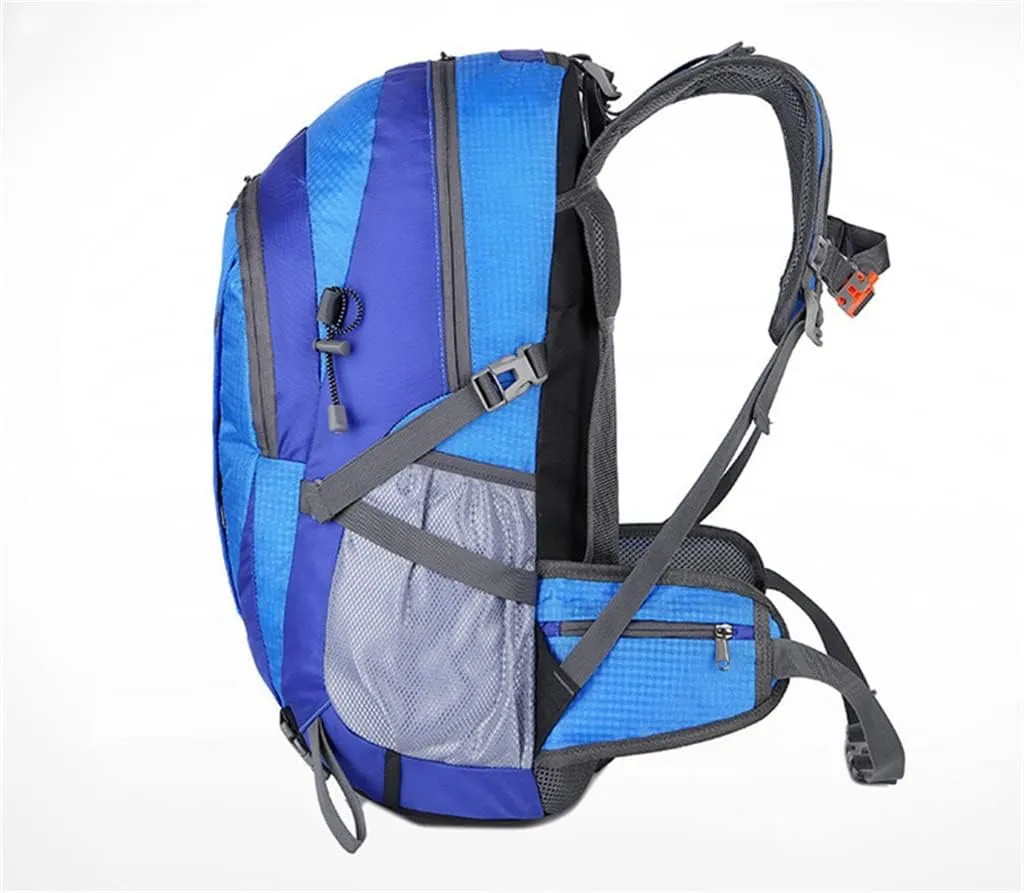 40L Outdoor Sports Backpack Large Capacity Travel Backpack Hiking Mountaineering Backpack(Argento)