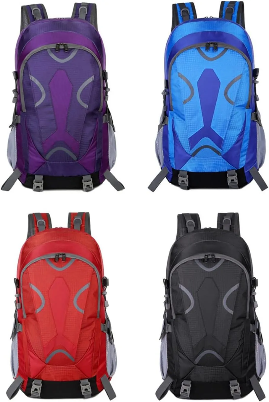 40L Outdoor Sports Backpack Large Capacity Travel Backpack Hiking Mountaineering Backpack(Argento)