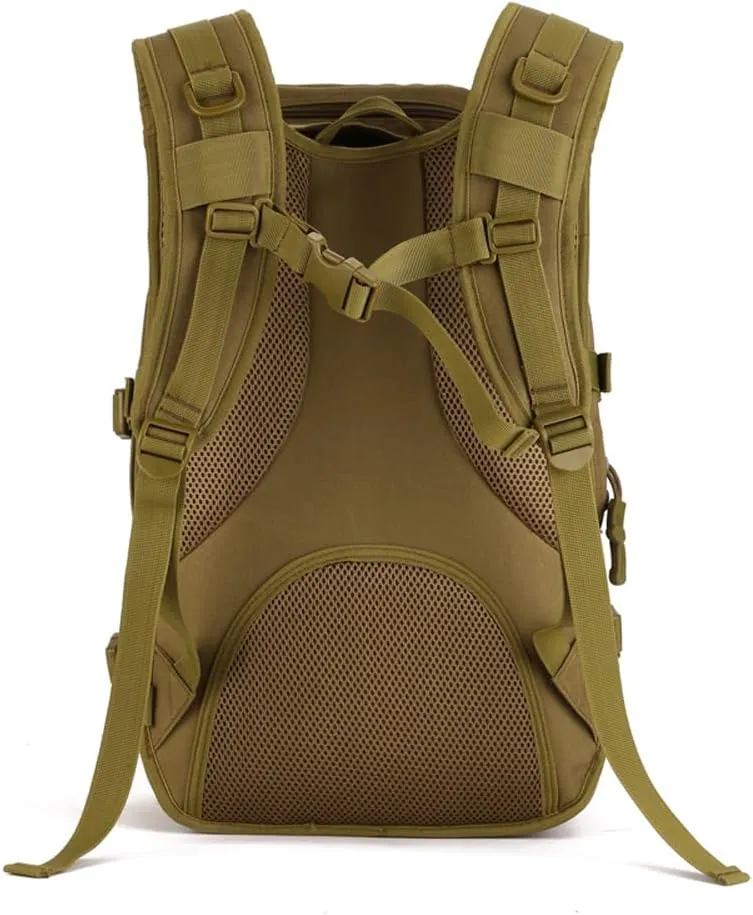 40L Tactical Military Backpack,MOLLE Hunting Backpack/Fishing Rucksack/Laptop Bag/Assault Pack for Hiking, Camping, Hiking, Travel