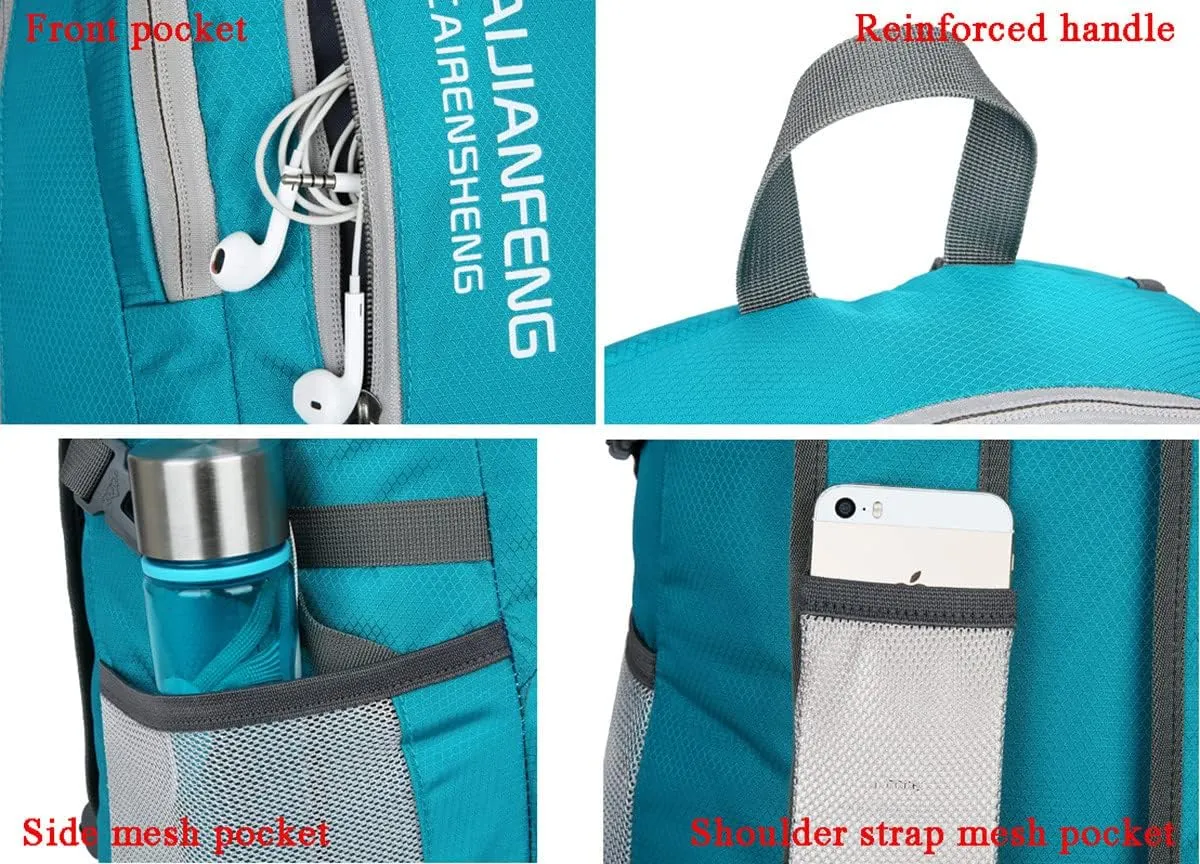 40L Water Proof Wear Resistant Foldable Hiking Backpack Daypack