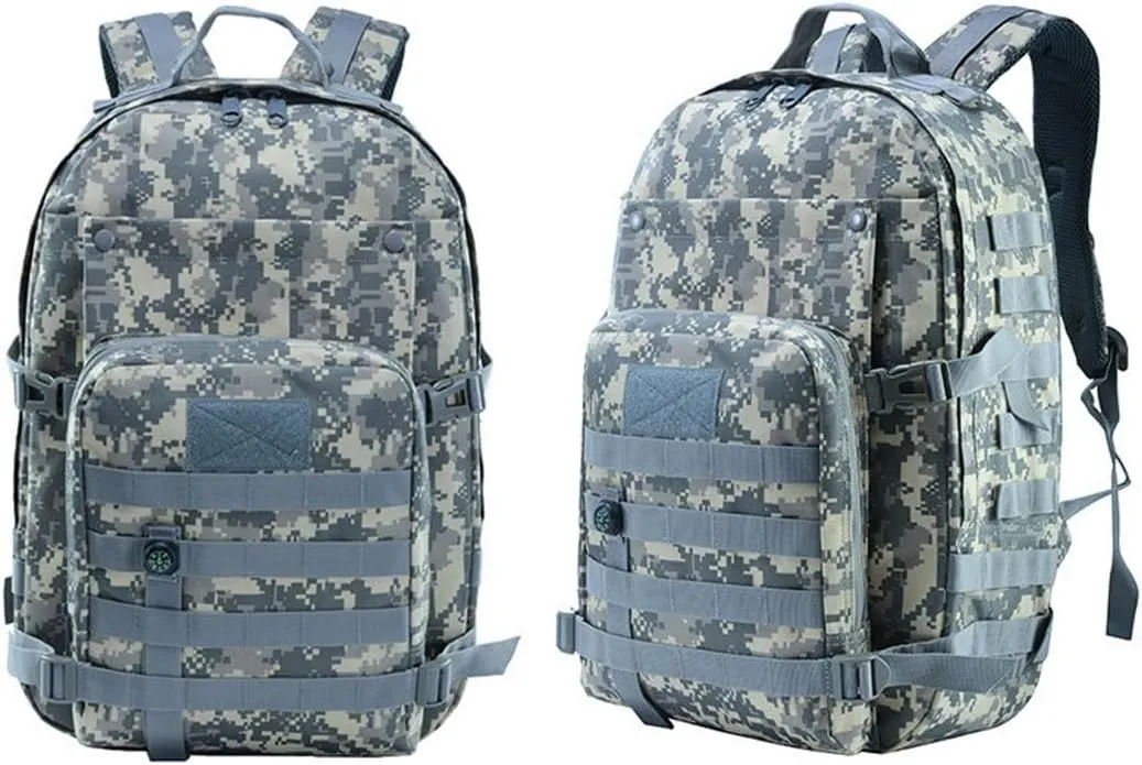 41L Military Tactical Backpack For Men Camping Hiking Trekking Daypack Rucksack Bag MOLLE 3 Day Assault Pack (ACU)