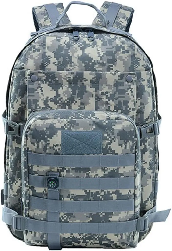 41L Military Tactical Backpack For Men Camping Hiking Trekking Daypack Rucksack Bag MOLLE 3 Day Assault Pack (ACU)