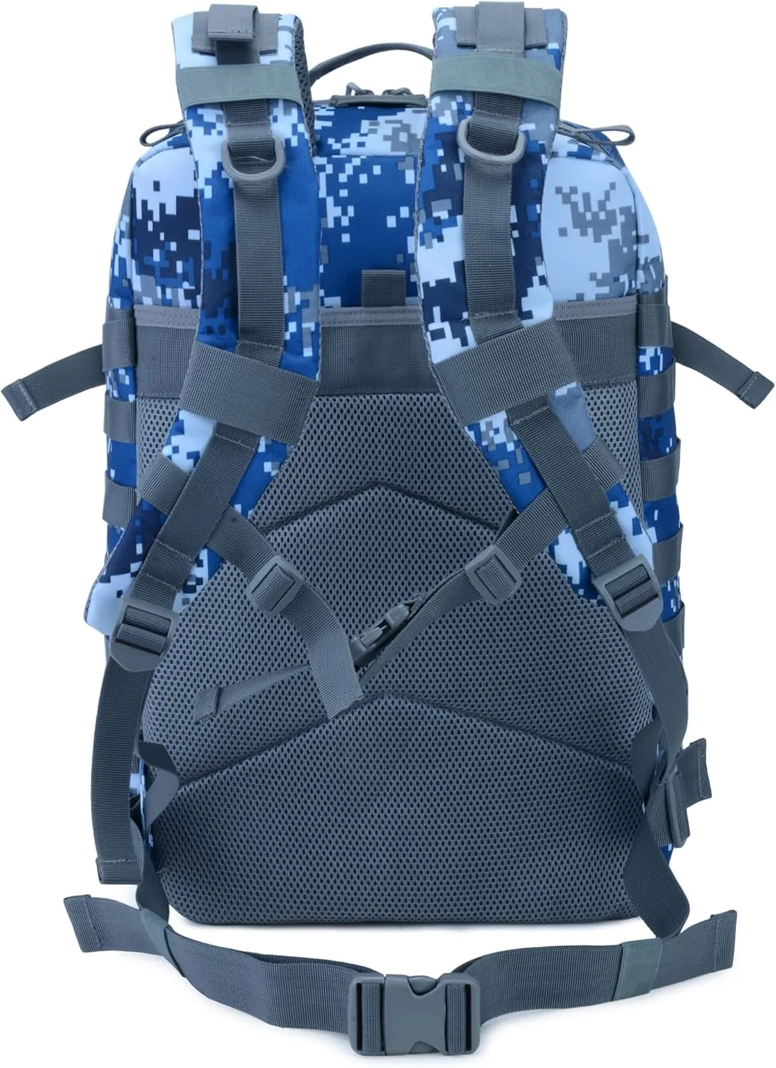 45L Military Tactical Backpack for Men & Women Bug Out Bag Assault pack Molle Daypack Hiking Trekking Rucksack(Navy Digital)