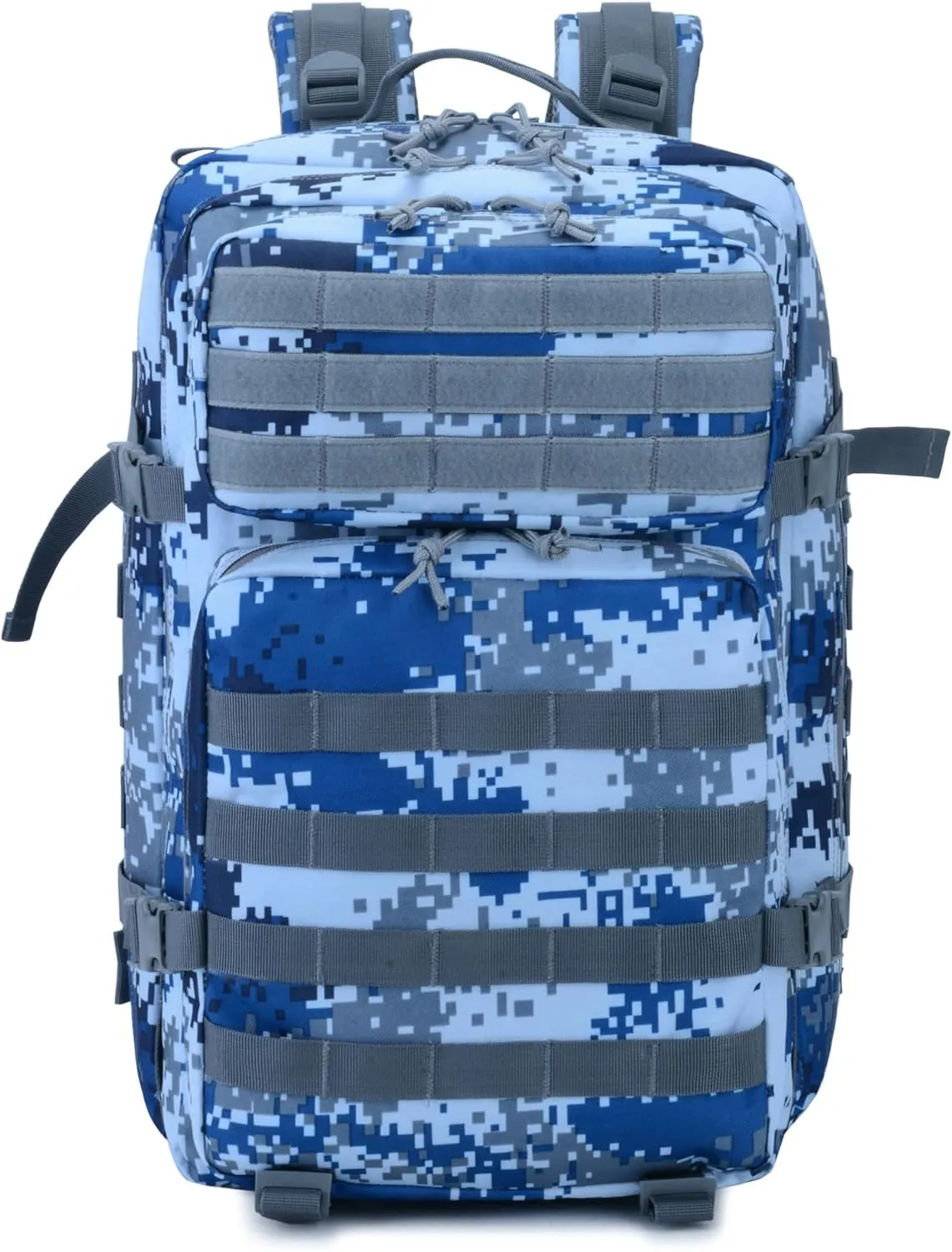45L Military Tactical Backpack for Men & Women Bug Out Bag Assault pack Molle Daypack Hiking Trekking Rucksack(Navy Digital)