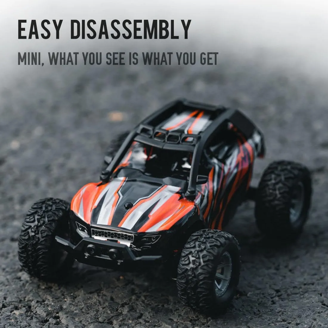 4WD Off-Road Drift Car for Adults, 1/32 Scale 2.4G Proportional Control RC Car with Light Kit, Ideal Off-Road Toy for Hobbyist - RTR