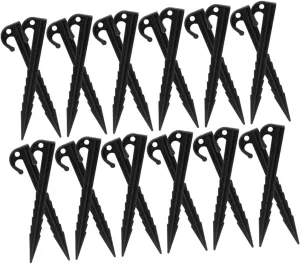 50Pcs Durable Plastic Tent Stakes Heavy Duty Camping Pegs for Secure Outdoor Tents Lightweight Ground Anchors for Stable Support Windy Conditions