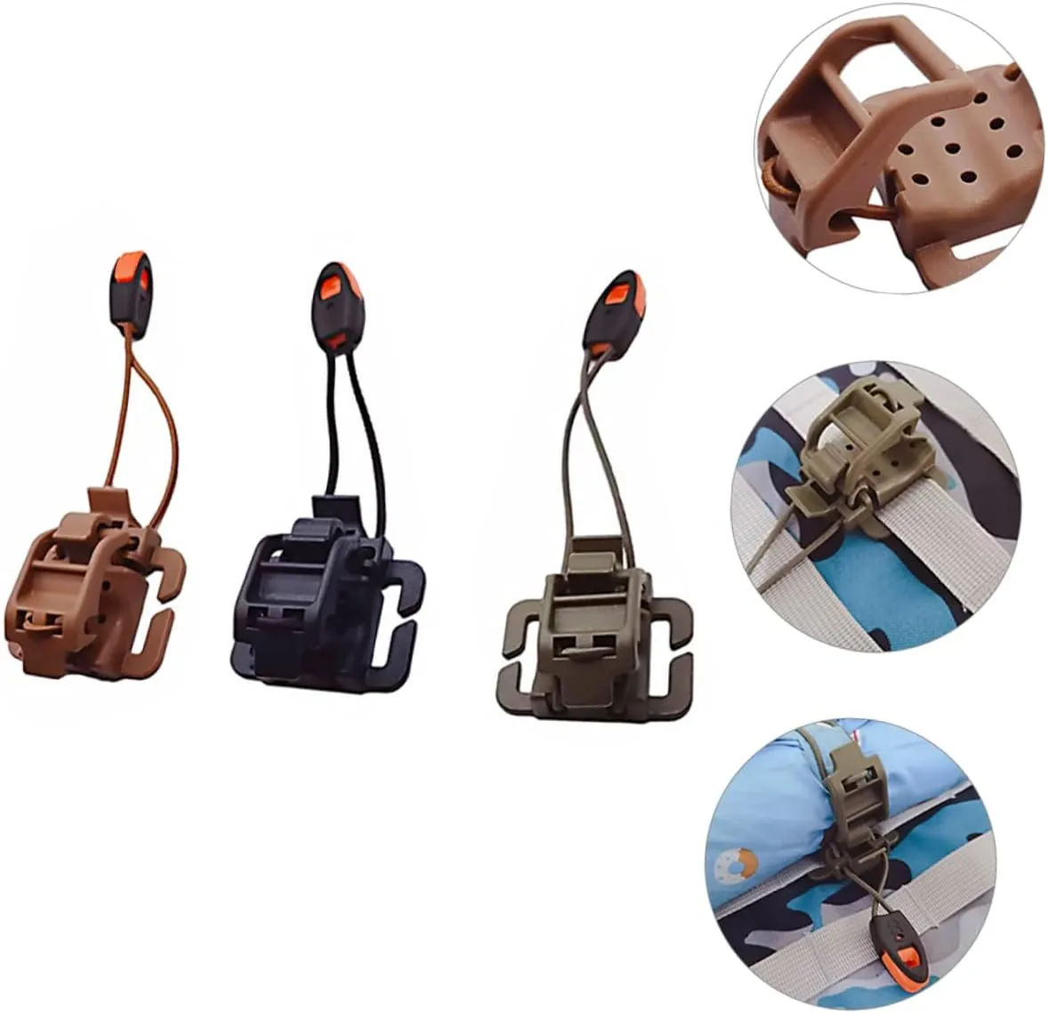 6 Pcs Backpack Hanger Watch Band Tool Accessories Flashlight Buckle Clip Bag Clip Strap Backpack