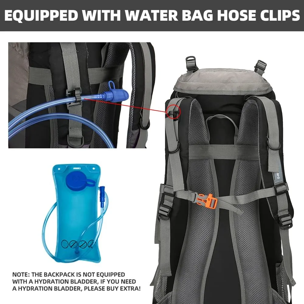 70L Camping Hiking Backpack with Rain Cover Waterproof Backpacking Backpack for Hiking Treeking Climbing Outdoor