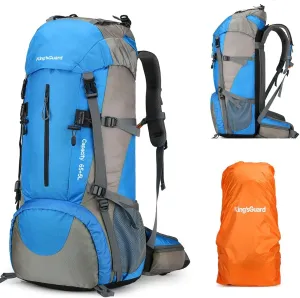 70L Hiking Backpack with Rain Cover Lightweight Travel Backpack Waterproof Camping Backpack