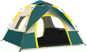 83x59x55 inch Pop Up Tents for Camping, 2-3 Person Portable Camp Tents, Waterproof & Windproof Family Tent with Top Rainfly, Instant Blackout Camping Tent, Lightweight Outdoor Tents