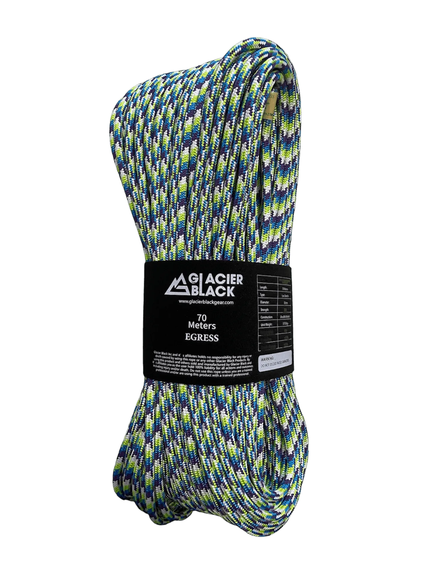 8.5mm Egress Canyon Rope - GLACIER BLACK