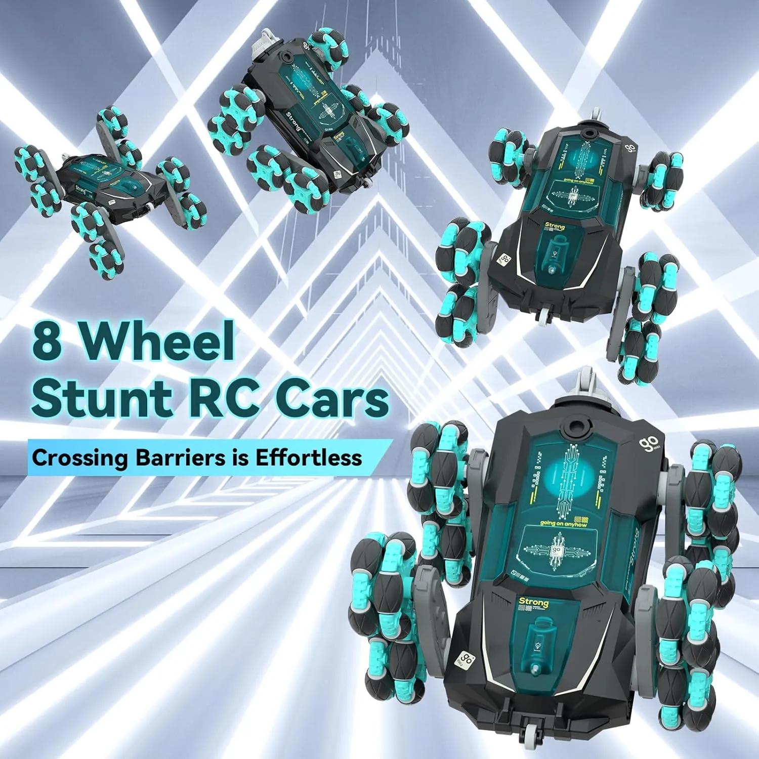 8WD Hand Controlled RC Stunt Car, Gesture Sensing Remote Control Crawler Car for Boys Age 8-13, 2.4Ghz Climbing Toys for Kid 6-10 11 12 Year Old, Christmas Birthday Gifts for Boys Girls