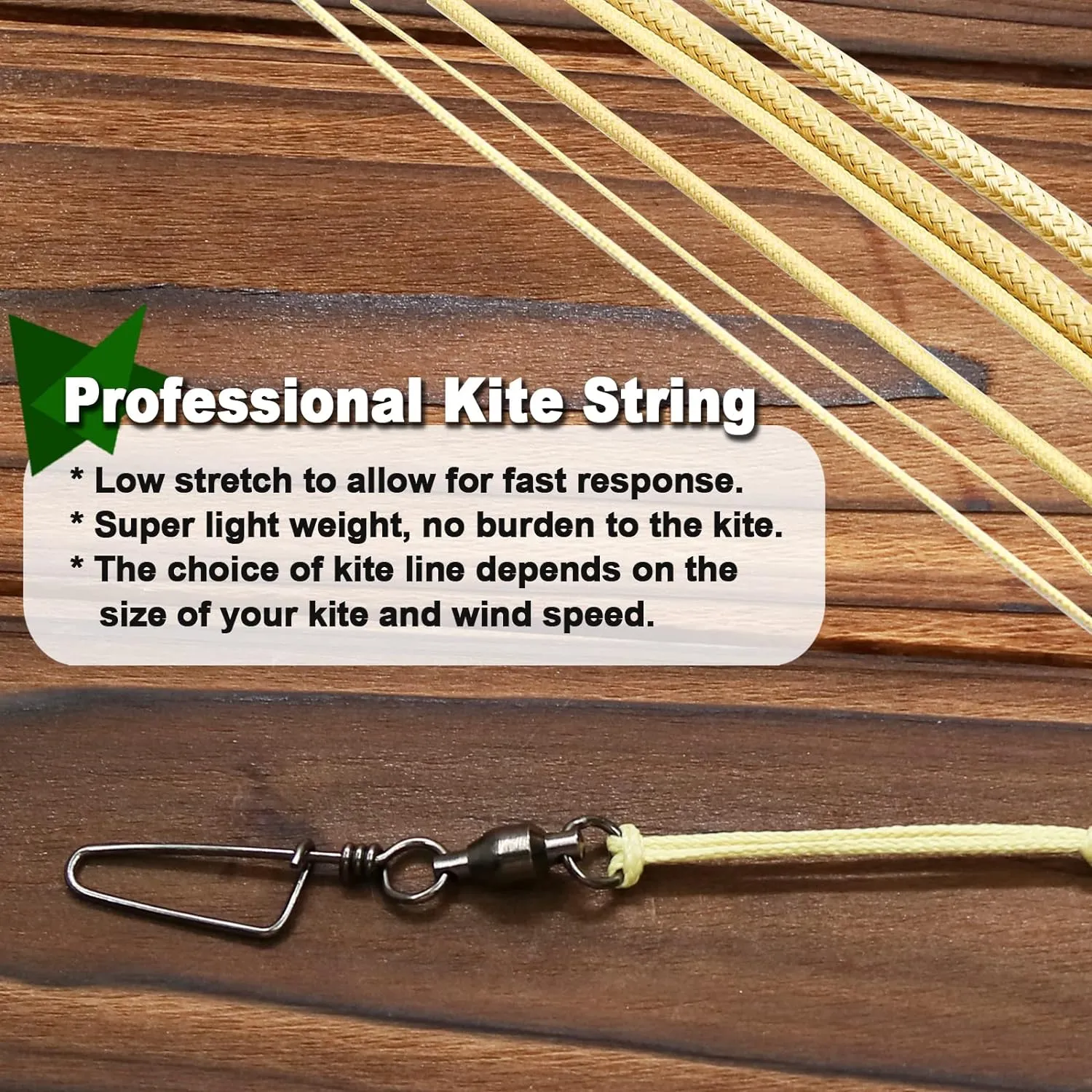 9KM DWLIFE Kevlar Kite String, 400lb 500Ft, Braided Kevlar Line, Low Stretch, High Strength, Heavy Duty, Fishing Assist Cord, Camping, Hiking, Outdoor Survival Rope