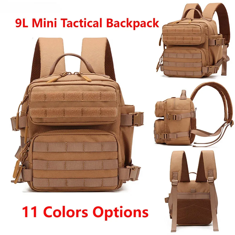 9L Sport Backpack MOLLE Mini Outdoor Pack for EDC Hiking