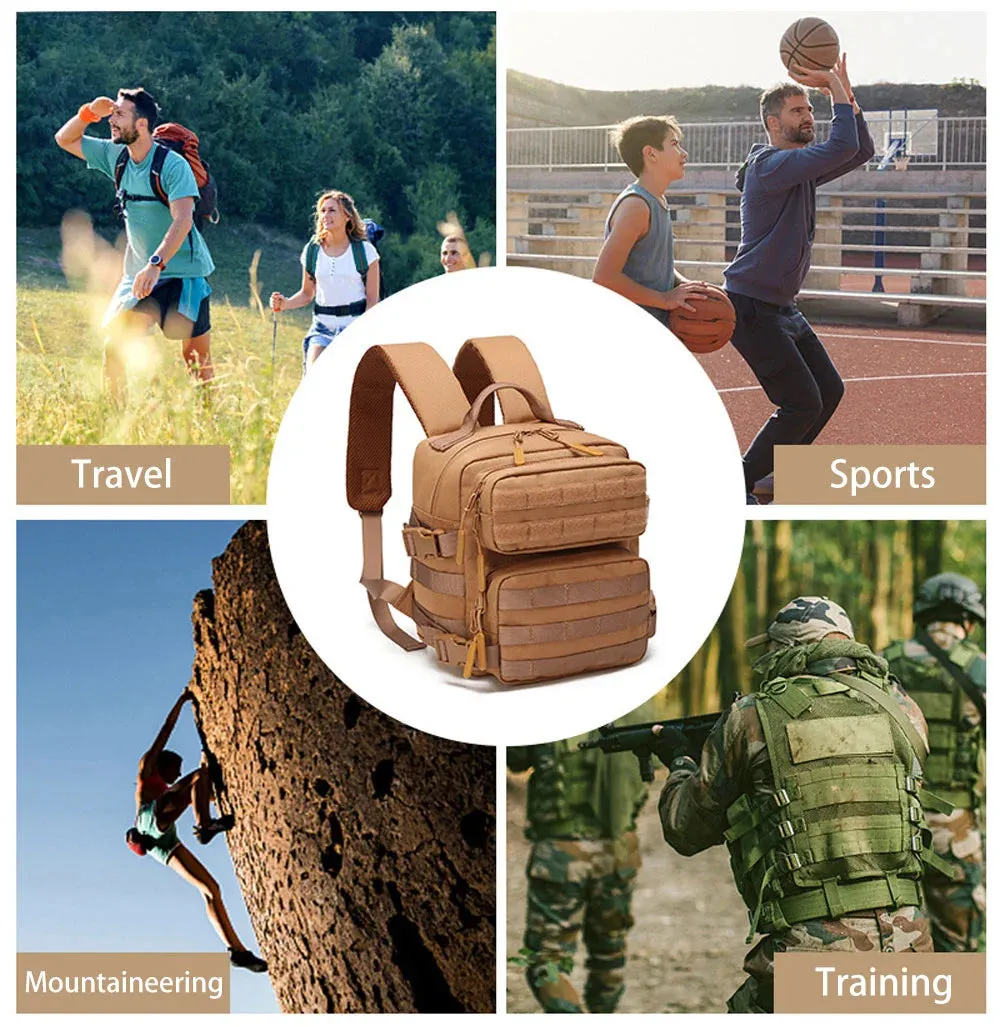 9L Sport Backpack MOLLE Mini Outdoor Pack for EDC Hiking