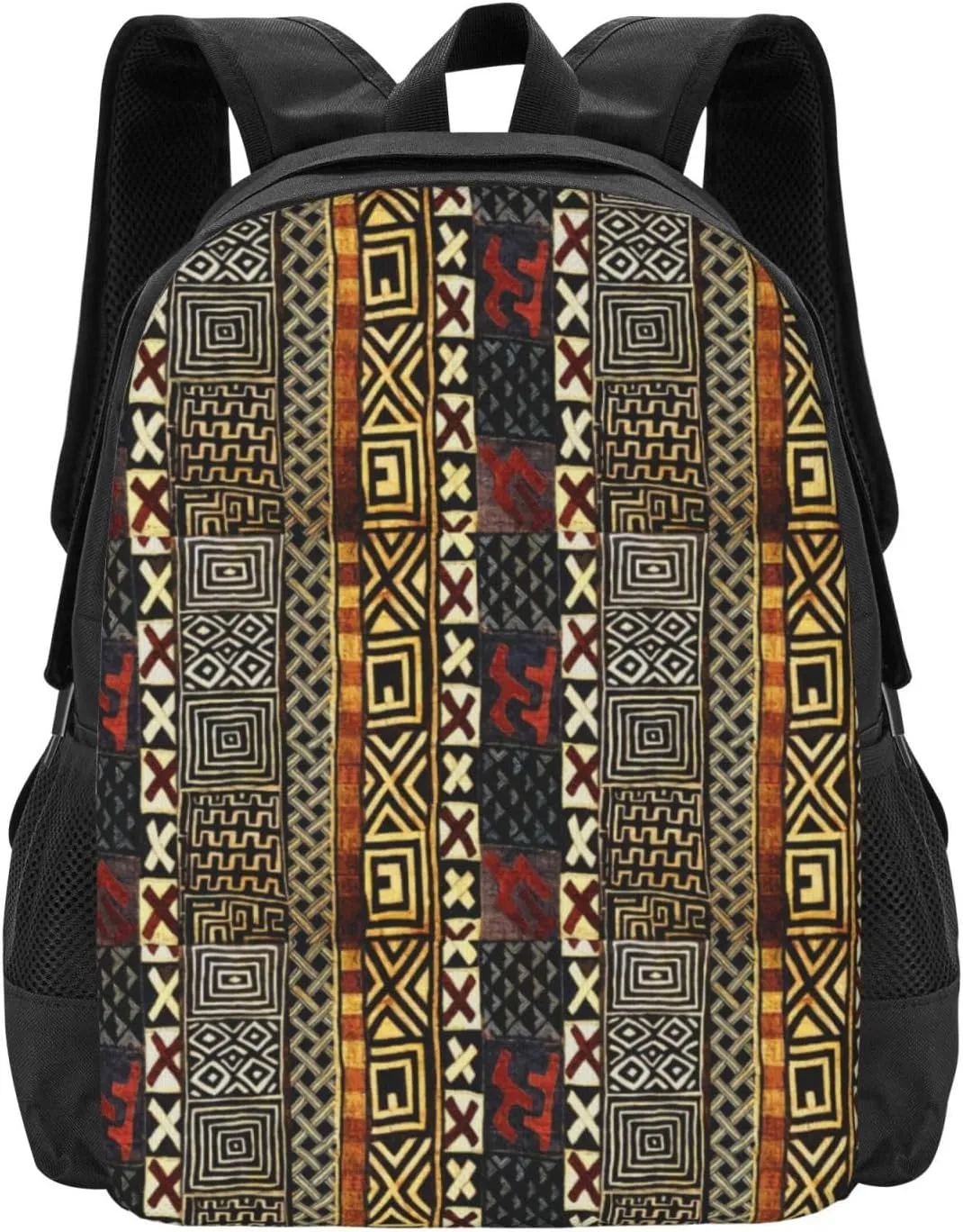Abstract African Style Mud Lightweight Packable Backpack Travel Casual Hiking Daypack Foldable Backpack For Men Women
